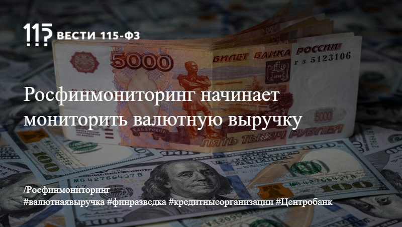 Росфинмониторинг начинает мониторить валютную выручку Росфинмониторинг начинает мониторить валютную выручку