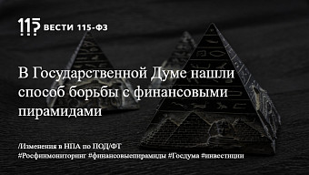 В Государственной Думе нашли способ борьбы с финансовыми пирамидами
